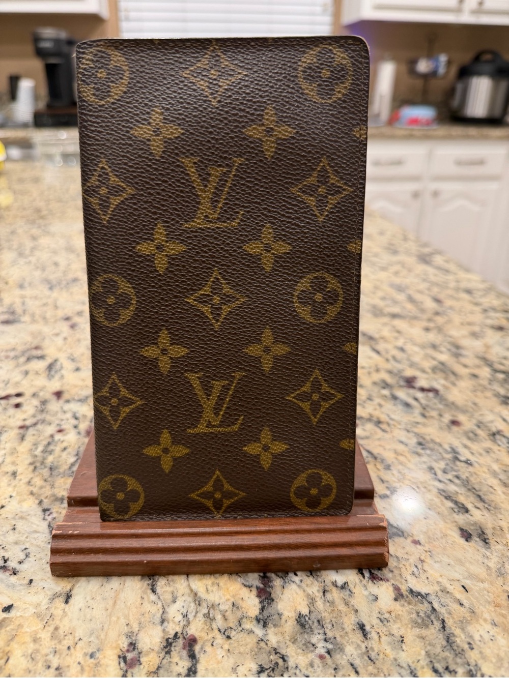 Authentic Louis Vuitton Vintage Travel Wallet with Monogram Canvas